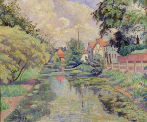 El arroyo del molino, Stratford St. Mary, 1934